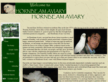 Tablet Screenshot of hornbeamaviary.com